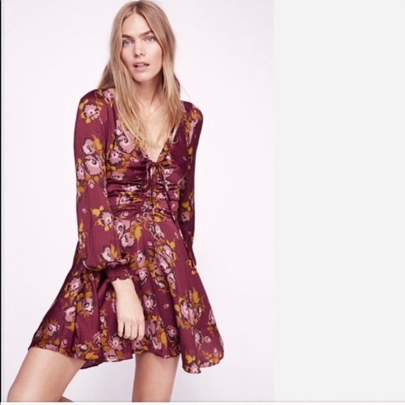 SALE FREE PEOPLE Morning Light Long-sleeve Dress - Picture 3 of 8